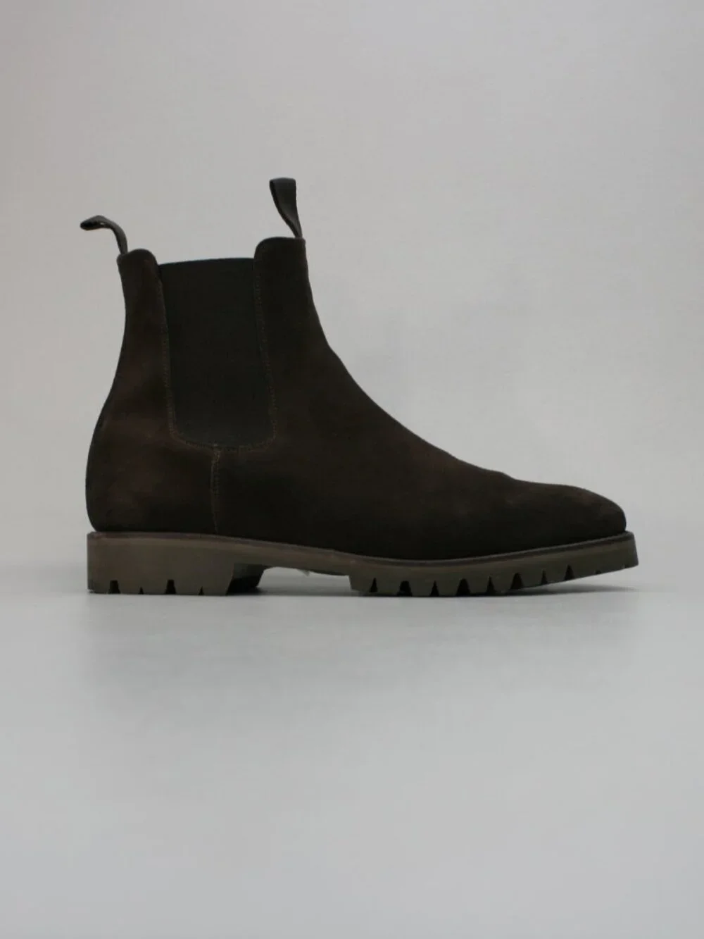 Cavour (8 UK) Men's (9 US) Chelsea Brown Suede Pull-on Ankle Vibram Boots Spain